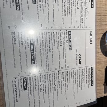 Otaru Sushi & Handroll Bar - Menu - Sushi Bars Near Me - Dallas, Texas Otaru Sushi & Handroll Bar - Menu - Sushi Bars Near Me - Dallas, Texas