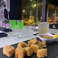 Twisted Martini - Fried Salmon Bites