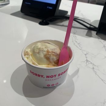 Sorry Not Sorry Creamery - (Summer Series) Pineapple Upside Down Cake - Ice Cream & Frozen Yogurt Near Me - Long Beach, California