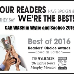Posh Express Wash - Post Car Wash has been named the 2016 Best of Car Wash for Wylie and Sachse!
