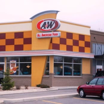 A&W Restaurant - a red car parked in front of the restaurant - Burgers Near Me - De Pere, Wisconsin A&W Restaurant - a red car parked in front of the restaurant - Burgers Near Me - De Pere, Wisconsin