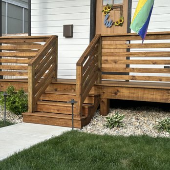 Job Done Well - Deck after stain. - Handyman Near Me Job Done Well - Deck after stain. - Handyman Near Me
