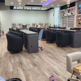 View of the salon area.