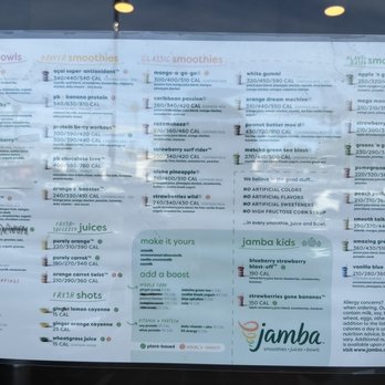 Jamba - Menu (January 2022) - Juice Bars & Smoothies Near Me - Santa Monica, California Jamba - Menu (January 2022) - Juice Bars & Smoothies Near Me - Santa Monica, California