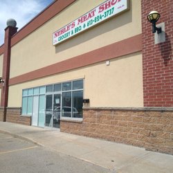Nehles Meat Shop Grocery & BBQ - Front of the meat shop.