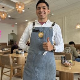 Our waiter. I am sorry I had his name but displaced it   He was great and so friendly