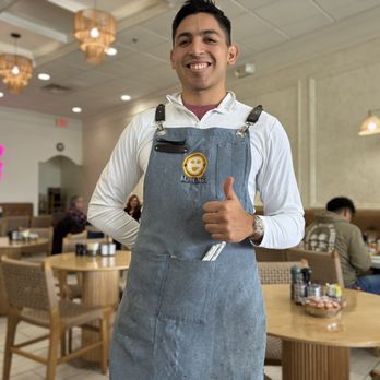 Mornings Breakfast & Brunch - Our waiter. I am sorry I had his name but displaced it   He was great and so friendly - Breakfast & Brunch Near Me - Indianapolis, Indiana