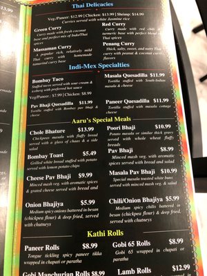 Menu photo 8 Aaru's Multicuisine Restaurant Tallahassee, FL