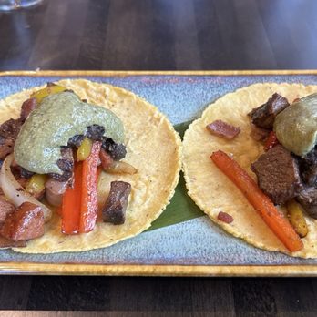 Xacalli Kitchen - Steak, bacon and sausage taco super super tasty and tender. - Mexican Near Me - Silverado, California Xacalli Kitchen - Steak, bacon and sausage taco super super tasty and tender. - Mexican Near Me - Silverado, California