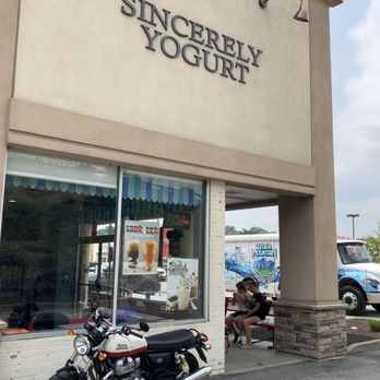 Sincerely Yogurt - a motorcycle parked in front of a store - Ice Cream & Frozen Yogurt Near Me - Bridgeville, Pennsylvania Sincerely Yogurt - a motorcycle parked in front of a store - Ice Cream & Frozen Yogurt Near Me - Bridgeville, Pennsylvania