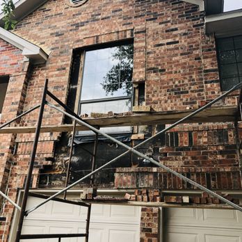 Brickology - Repairs like this can be very tricky. Better leave it up to the pros. - Masonry/Concrete Near Me - Humble, Texas Brickology - Repairs like this can be very tricky. Better leave it up to the pros. - Masonry/Concrete Near Me - Humble, Texas