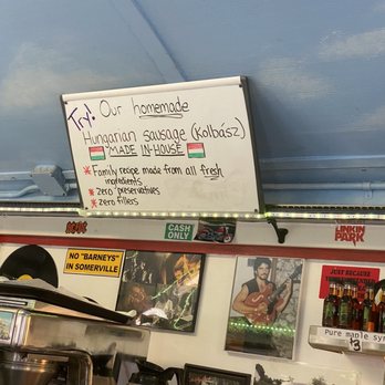 The Little Depot Diner - The famous homemade Hungarian sausage. Yum! - Diners Near Me - Peabody, Massachusetts The Little Depot Diner - The famous homemade Hungarian sausage. Yum! - Diners Near Me - Peabody, Massachusetts