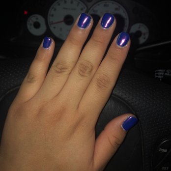 Nail Star Spa - Got a blue with a unicorn holographic powder on top and i love them - Nail Salons Near Me - Henderson, Nevada