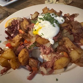 The Fork At Agate Bay - Corned beef hash - New American Near Me - Bellingham, Washington The Fork At Agate Bay - Corned beef hash - New American Near Me - Bellingham, Washington