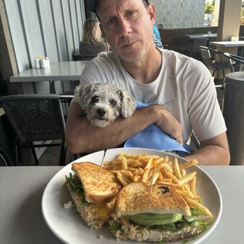 The Cottage - Look how much tuna!! Fresh veggies!! Zoom in!! Cute dog! We love coming here. - New American Near Me - Encinitas, California The Cottage - Look how much tuna!! Fresh veggies!! Zoom in!! Cute dog! We love coming here. - New American Near Me - Encinitas, California