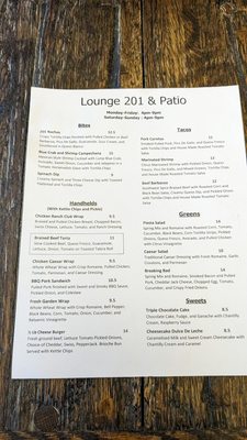 Menu photo 1 Lounge 201 Albuquerque, NM