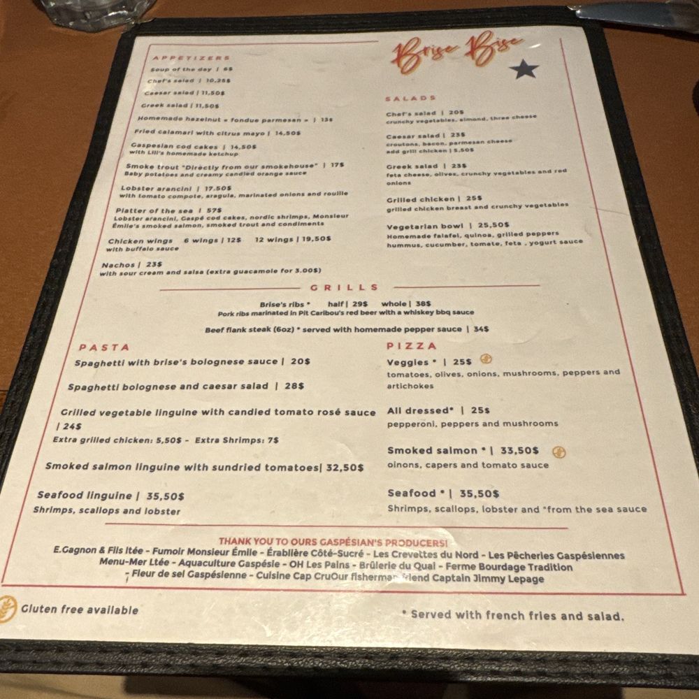 Brise-Bise - Seafood Near Me - Gaspé, Quebec