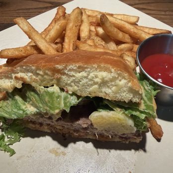 Surf City Tiki Hut - Forgot the first pic but half of the pineapple burger - Tiki Bars Near Me - Gilbert, Arizona Surf City Tiki Hut - Forgot the first pic but half of the pineapple burger - Tiki Bars Near Me - Gilbert, Arizona
