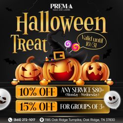 HALLOWEEN TREATS at Prema Nails & Lashes!