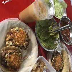 Tacos El Guero Fermin Estilo sinaloa - Agua de cebada, taco y mixta