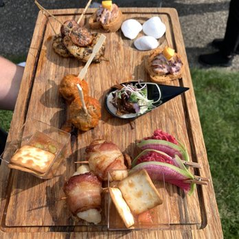 Pink Door Catering - get this... they made this platter for the bride and groom so they wouldn't miss out on the treats. Who thinks of that kind of detail???? - Caterers Near Me - Mashpee, Massachusetts