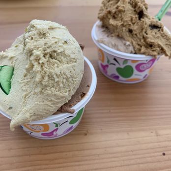 Pappalecco - The gelatos are the best!! This one is pistachio and the Pappalecco and the other one is coffee and banana. - Sandwiches Near Me - San Diego, California Pappalecco - The gelatos are the best!! This one is pistachio and the Pappalecco and the other one is coffee and banana. - Sandwiches Near Me - San Diego, California