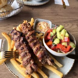 Chicken Lula Kebab Plate