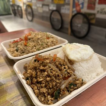 Block 9 Thai Street Eats - Basil chicken and Muay Thai fried rice - Thai Near Me - Henderson, Nevada Block 9 Thai Street Eats - Basil chicken and Muay Thai fried rice - Thai Near Me - Henderson, Nevada