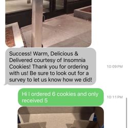 Insomnia Cookies - Missing cookies