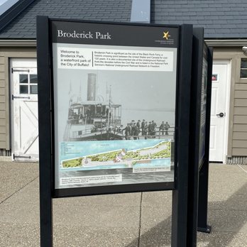 Broderick Park - Broderick Park sign. - Parks Near Me - Buffalo, New York