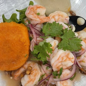 Peruvian Fuego - Shrimp ceviche - delicious!! - Peruvian Near Me - Palm Springs, California