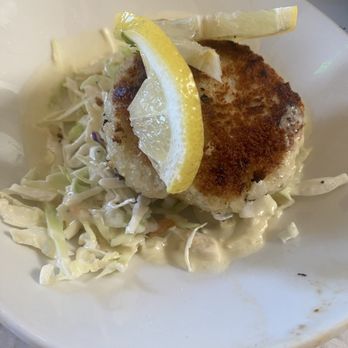 Brigantine - Crab cake. Not overly breaded and tasted very fresh. Delicious. - Seafood Near Me - Poway, California