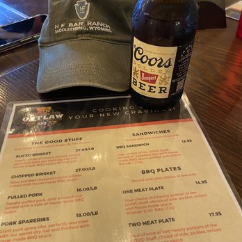 OUTLAW BBQ COMPANY - Menu - Barbeque Near Me - Chama, New Mexico