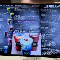 Tru Bowl Superfood Bar - So many options to choose from and the Protein Blends look amazing