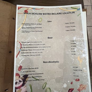 Mala Sichuan Bistro - Menu - Szechuan Near Me - Houston, Texas Mala Sichuan Bistro - Menu - Szechuan Near Me - Houston, Texas