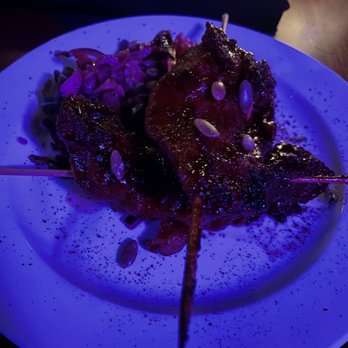 Cloak & Dagger - Whiskey "chicken" seitan skewers - Cocktail Bars Near Me - Cleveland, Ohio