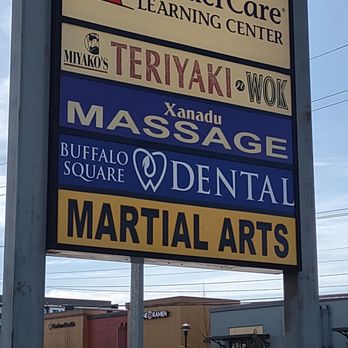 RES Graphics - Buffalo square dental panel sign produced and installed - Signmaking Near Me - Auburn, Washington