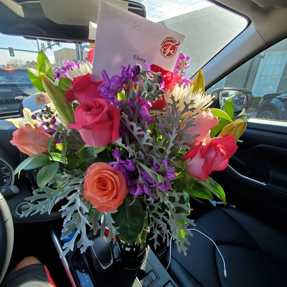 The finished product: anniversary bouquet