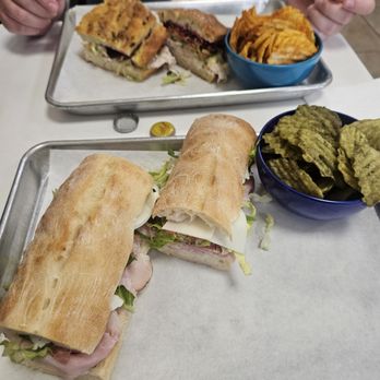 Dad's Sandwiches - Dad's Special with Dill Pickle chips and the Thanksgiving Sandwich with the fusion chips - Delis Near Me - Mission Viejo, California
