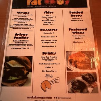 Fat Choy - Menu 11/27/25 - New American Near Me - Las Vegas, Nevada Fat Choy - Menu 11/27/25 - New American Near Me - Las Vegas, Nevada