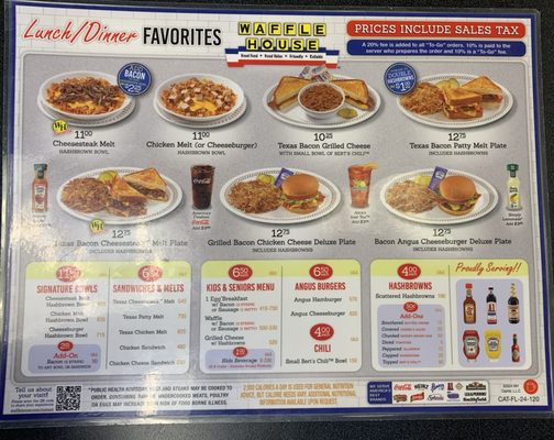 Menu photo 1 Waffle House Gainesville, FL