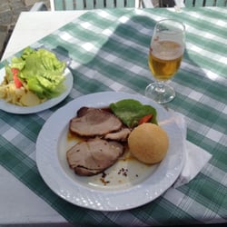 Gasthaus und Fleischerei Raffetseder - Schweinsbraten mit Waldviertelerknödel