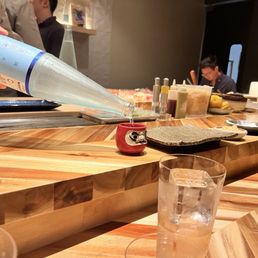 Complimentary sake!!!! Complimentary sake!!!!