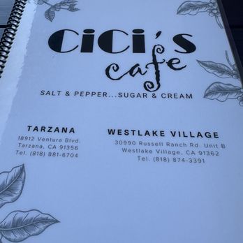 Lady C’s - Portion of menu - Breakfast & Brunch Near Me - Tarzana, California