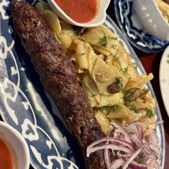 Silk Road Choyhona - Ground Beef Kebab (4 stars) - Salad Near Me - Gaithersburg, Maryland