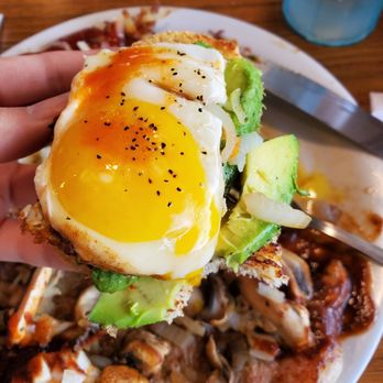 Denny's - Made my own avocado toast on sourdough bread - Diners Near Me - Long Beach, California Denny's - Made my own avocado toast on sourdough bread - Diners Near Me - Long Beach, California