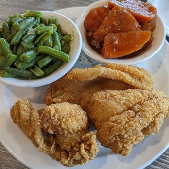 Cornbread Restaurant & Bar - Catfish with green bean and yam. Seasoning just right - Soul Food Near Me - Southfield, Michigan Cornbread Restaurant & Bar - Catfish with green bean and yam. Seasoning just right - Soul Food Near Me - Southfield, Michigan