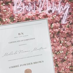 Beatitude Brows - Certified in January 2021 by Tina "brow nanny" best decision I have ever made!