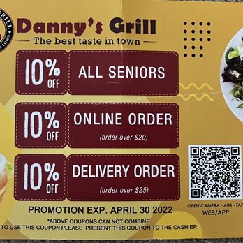 Danny’s Grill - Specials thru April 30, 2022 - Chicken Shop Near Me - New York, New York