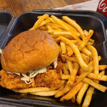 The Cookshack - Chicken Sandwich and fries - Chicken Shop Near Me - Houston, Texas